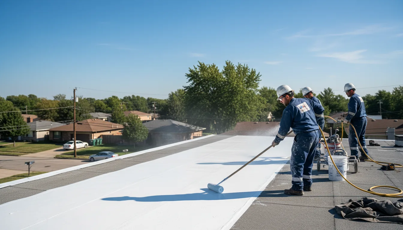 Commercial roof coating in Trinity, NC near me